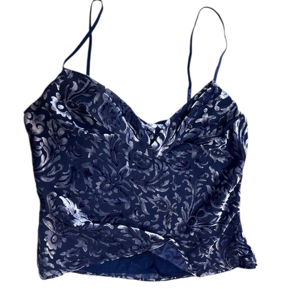 New Majorelle Women’s Velvet Cami Tank Top 90s Style Size Small - Picture 2 of 16